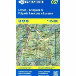 Wanderkarten Und Winterkarten|Wanderkarten Und Winterkarten*TABACCO WANDERN LEVICO ALTOPIANI 1:25000 - Wanderkarte