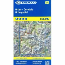 TABACCO WANDERN ORTLERGEBIET 1:25000^ Wanderkarten Und Winterkarten|Wanderkarten Und Winterkarten