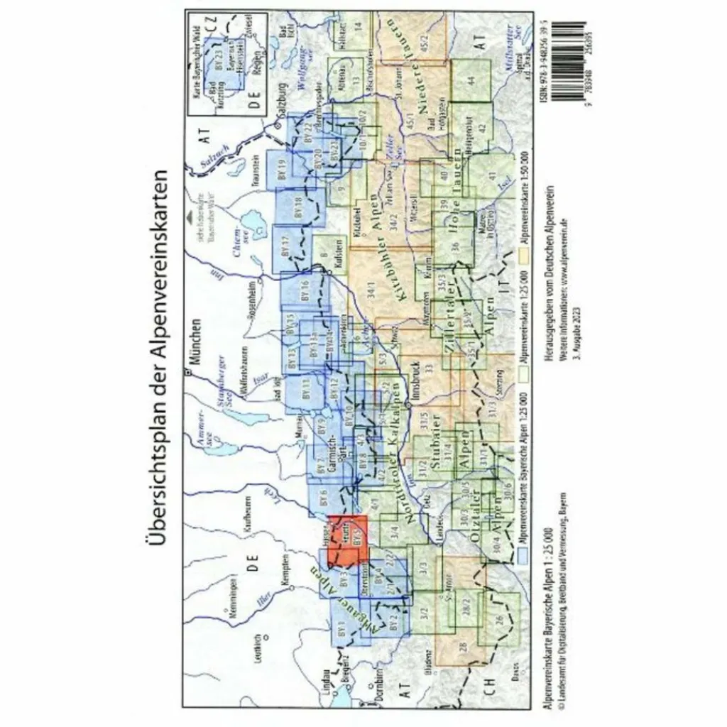Wanderkarten Und Winterkarten|Wanderkarten Und Winterkarten*TANNHEIMER BERGE, KÖLLENSPITZE, GAISHORN