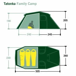 Tatonka FAMILY CAMP - Familienzelt^ 3-Personen-Zelte|3-Jahreszeiten-Zelte