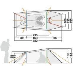 Tatonka 2-Personen-Zelte|3-Jahreszeiten-Zelte*GARGIA 2 - Tunnelzelt