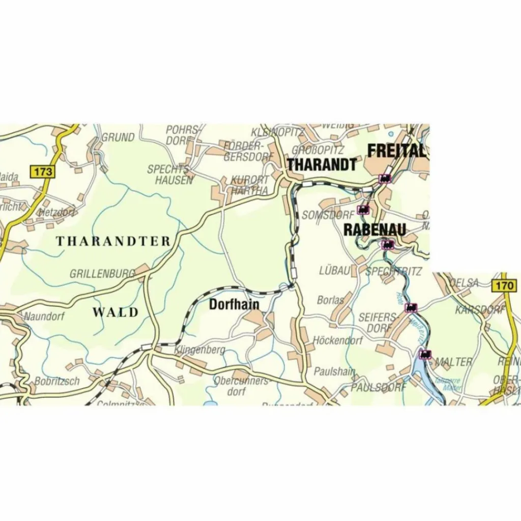 Fahrradkarten|Wanderkarten Und Winterkarten*THARANDER WALD - Wanderkarte
