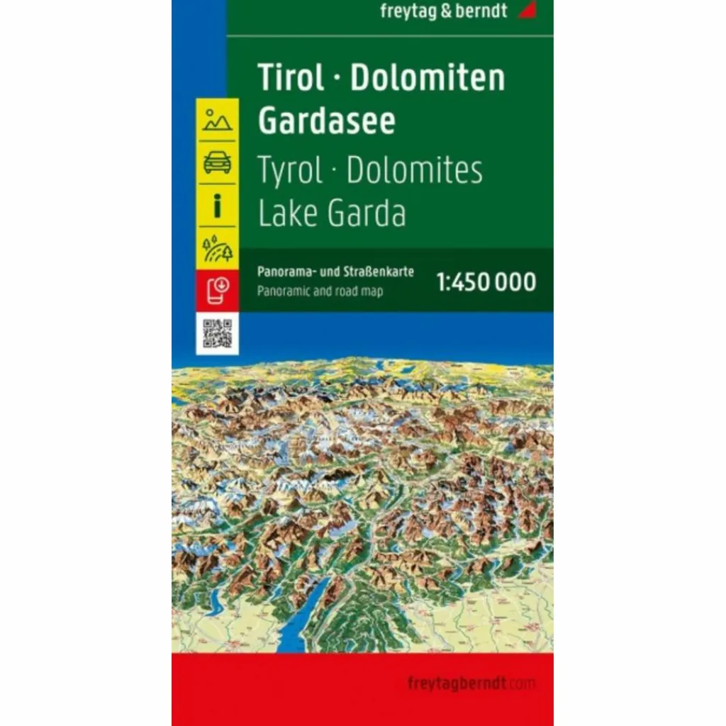 TIROL - DOLOMITEN - GARDASEE - PANORAMA, STRAßENKARTE - Straßenkarte^ Straßenkarten|Straßenkarten