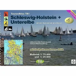 TOURENATLAS TA1 WASSERWANDERN SCHLESWIG-HOLSTEIN-UNTERELBE - Wasserkarte^ Gewässerkarten|Gewässerkarten