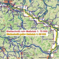 TOURENATLAS TA8 WASSERWANDERN 08 MAGDEBURG-HAMBURG - Reiseführer^ Reiseführer Deutschland