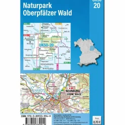 UK50-20 NATURPARK OBERPFÄLZER WALD^ Fahrradkarten|Wanderkarten Und Winterkarten