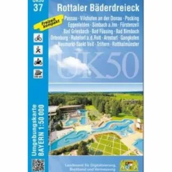 UK50-37 ROTTALER BÄDERDREIECK^ Fahrradkarten|Wanderkarten Und Winterkarten