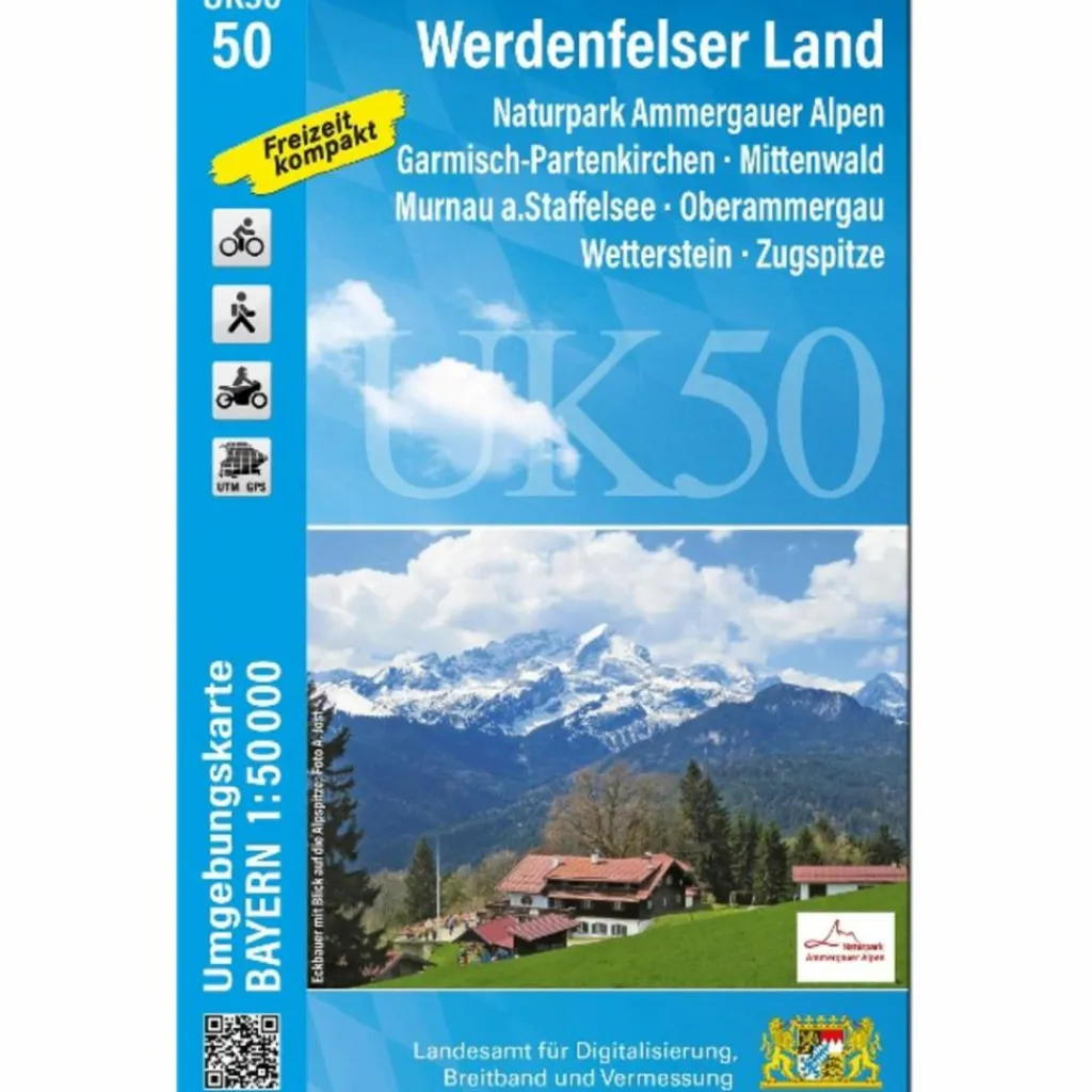 Fahrradkarten|Wanderkarten Und Winterkarten*UK50-50 WERDENFELSER LAND
