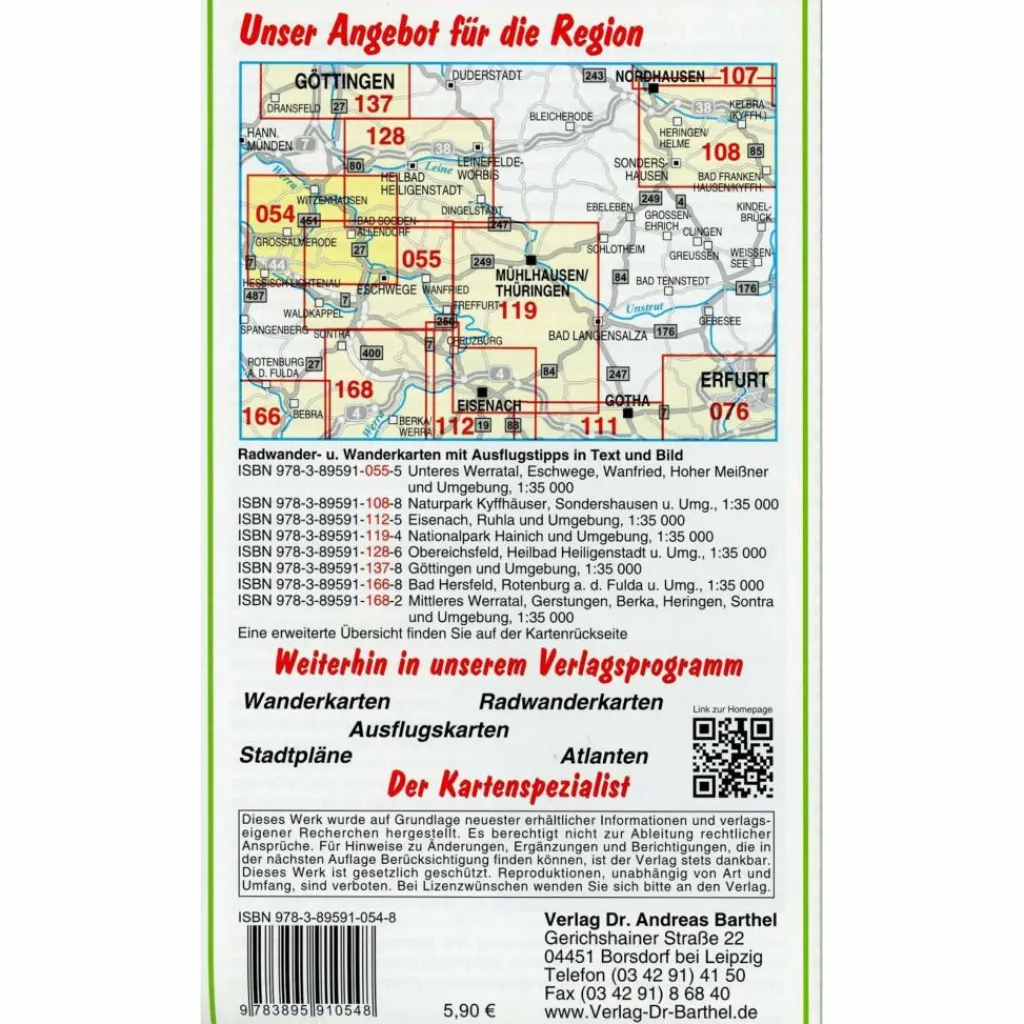 UNTERES WERRATAL, BAD SOODEN-ALLENDORF - Wanderkarte^ Fahrradkarten|Wanderkarten Und Winterkarten