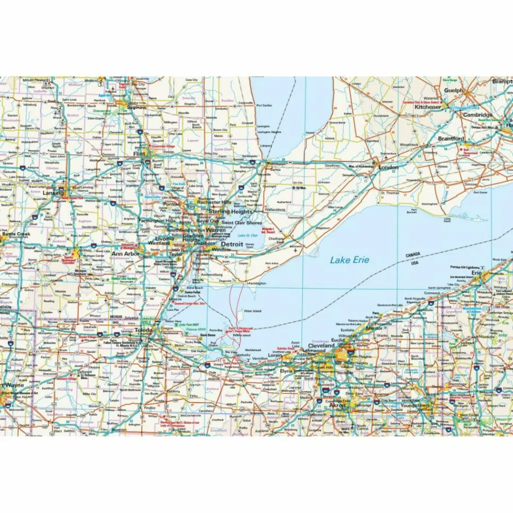 USA 04. NORDOST 1 : 1 250 000 - Straßenkarte^ Straßenkarten|Straßenkarten
