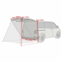 Vaude Autodachzelte Und Dachträger|Sommerzelte*DRIVE VAN TRUNK - Busvorzelt
