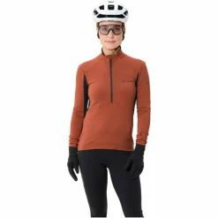 Damen Vaude Shirts Und Tops|Outdoorjacken*KURO HALFZIP LS TRICOT Damen - Fahrradtrikot