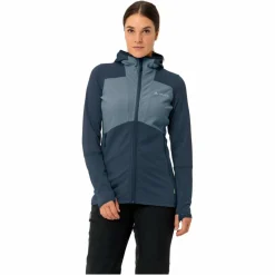 Damen Vaude Pullover Und Fleecepullover|Outdoorjacken*MONVISO HOODED GRID FLEECE JACKET Damen - Fleecejacke