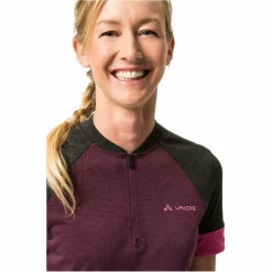 Damen Vaude Shirts Und Tops*WOMEN'S ALTISSIMO Q-ZIP SHIRT Damen - Fahrradtrikot