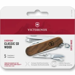 Victorinox CLASSIC SD WOOD - Schweizer Taschenmesser^ Schlüsselanhänger|Schweizer Messer