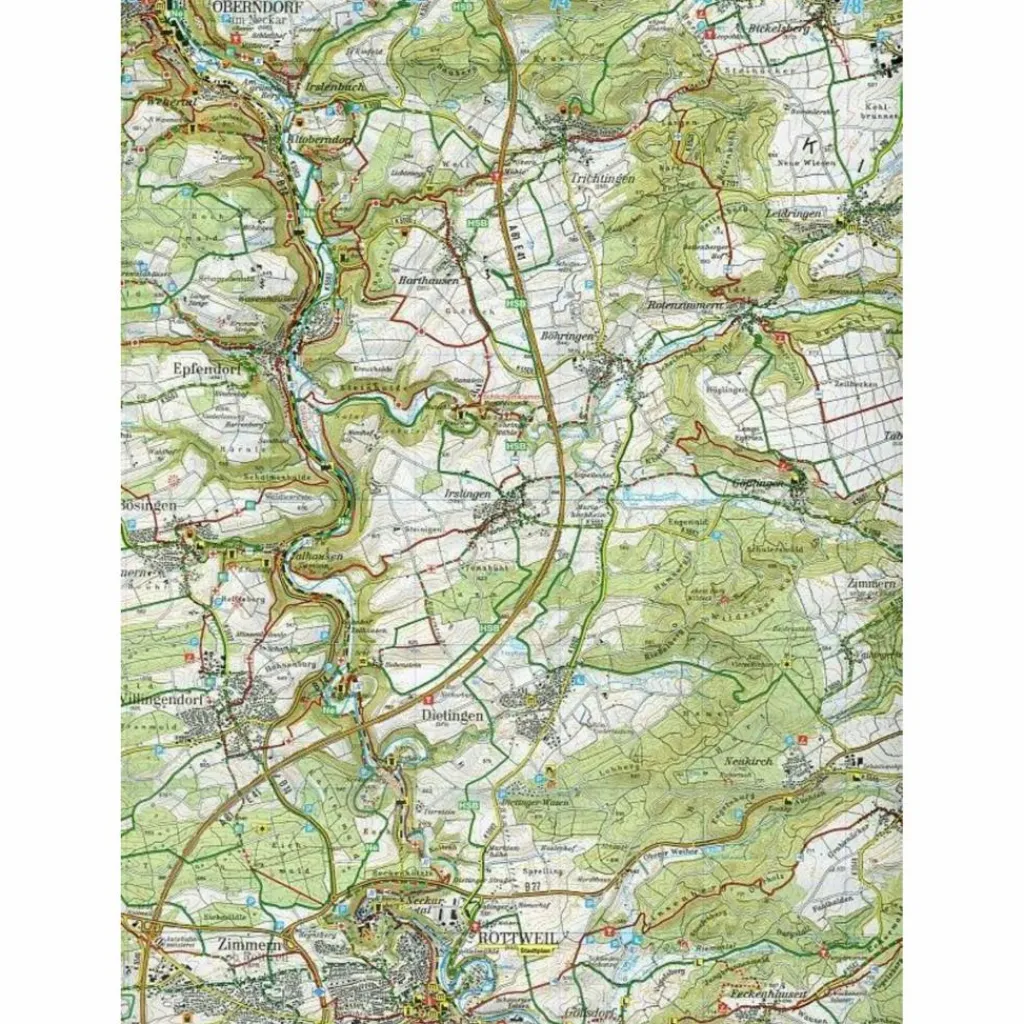 Wanderkarten Und Winterkarten|Wanderkarten Und Winterkarten*VILLINGEN-SCHWENNINGEN 1 : 50 000. TOPOG - Wanderkarte