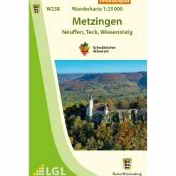 Wanderkarten Und Winterkarten|Wanderkarten Und Winterkarten*W238 METZINGEN - NEUFFEN, TECK, WIESENSTEIG - Wanderkarte