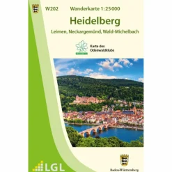 Wanderkarten Und Winterkarten|Wanderkarten Und Winterkarten*W202 WANDERKARTE 1:25 000 HEIDELBERG