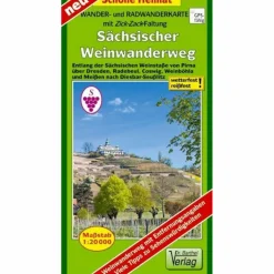 WANDER- UND RADWANDERKARTE SÄCHSISCHER WEINWANDERWEG - Wanderkarte^ Fahrradkarten|Wanderkarten Und Winterkarten