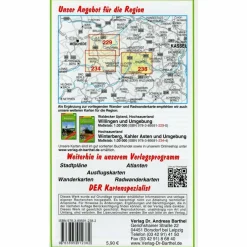 Fahrradkarten|Wanderkarten Und Winterkarten*WANDER- UND RADWANDERKARTE EDERSEE, NATI - Wanderkarte
