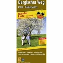 Wanderkarten Und Winterkarten|Wanderkarten Und Winterkarten*WANDERKARTE BERGISCHER WEG 1 : 30 000 - Wanderkarte