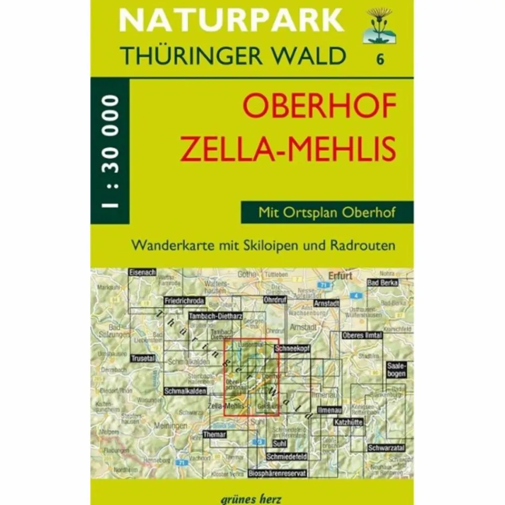 WANDERKARTE OBERHOF/ZELLA-MEHLIS^ Wanderkarten Und Winterkarten|Wanderkarten Und Winterkarten
