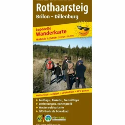 Wanderkarten Und Winterkarten|Wanderkarten Und Winterkarten*WANDERKARTE ROTHAARSTEIG 1 : 25 000 - Wanderkarte