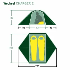 Wechsel 2-Personen-Zelte|3-Jahreszeiten-Zelte*CHARGER 2 - Kuppelzelt