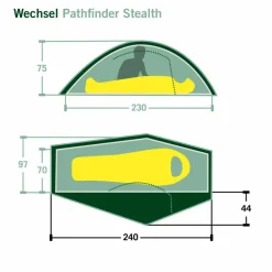 Wechsel 1-Personen-Zelte|3-Jahreszeiten-Zelte*PATHFINDER ELEMENTS - Einpersonenzelt