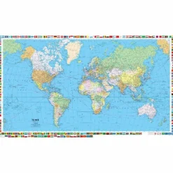 WELT POLITISCH POSTER 1:50 MIO. - Wand Karte^ Wandkarten Und Poster