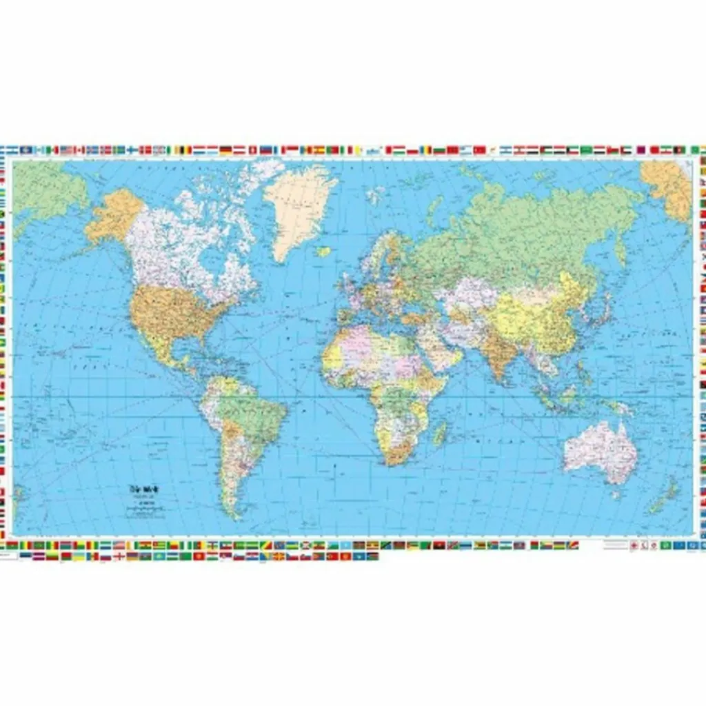 WELT POLITISCH POSTER 1:50 MIO. - Wand Karte^ Wandkarten Und Poster