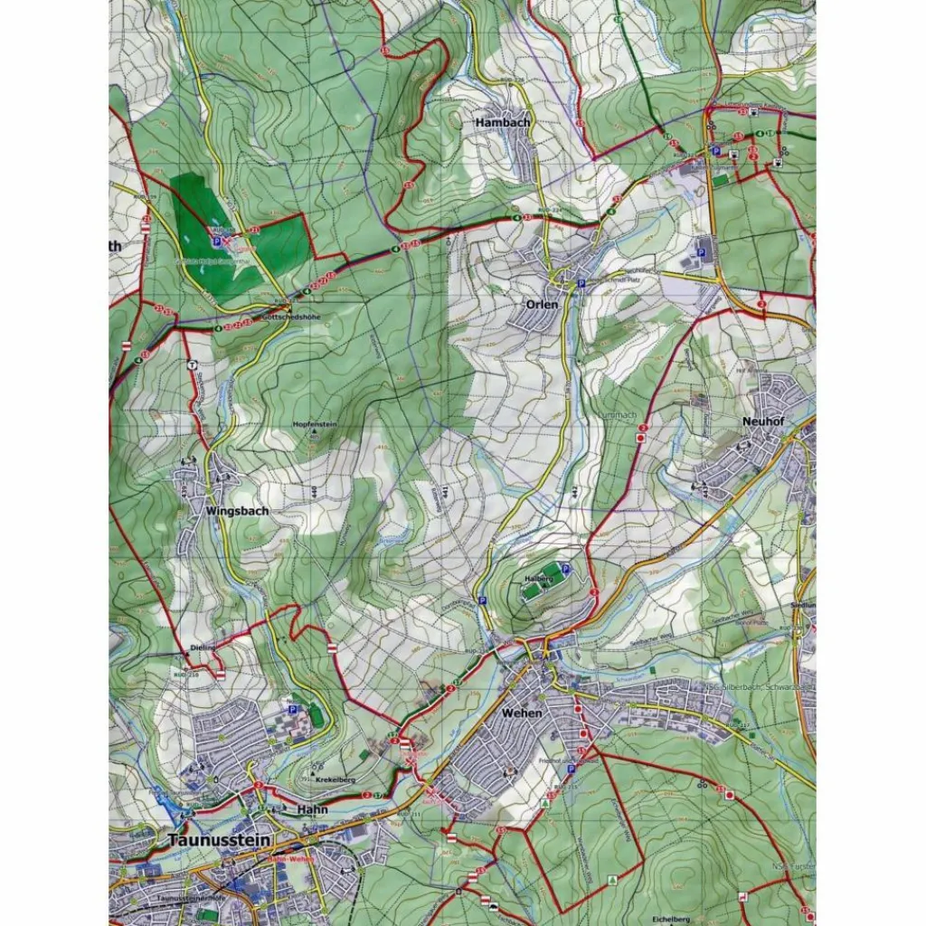 WIESBADEN UND UMGEBUNG 1:25.000 - Wanderkarte^ Wanderkarten Und Winterkarten|Wanderkarten Und Winterkarten