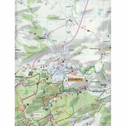 Fahrradkarten|Wanderkarten Und Winterkarten*WÄLDER UM GERA, EISENBERG, HERMSDORF UND - Wanderkarte