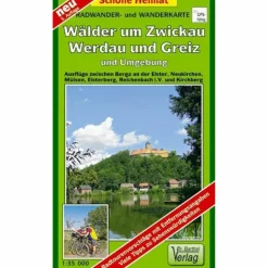 Fahrradkarten|Wanderkarten Und Winterkarten*WÄLDER UM ZWICKAU, WERDAU UND GREIZ UND UMGEBUNG - Wanderkarte