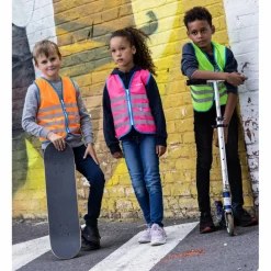 Wowow REFLEX-KINDERWESTE FUN JACKET Unisex - Weste^Damen/Kinder Reflektierendes Zubehör|Fahrradausrüstung Für Kinder