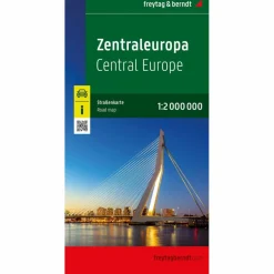 ZENTRALEUROPA, STRAßENKARTE 1:2.000.000, FREYTAG & BERNDT - Straßenkarte^ Straßenkarten|Straßenkarten
